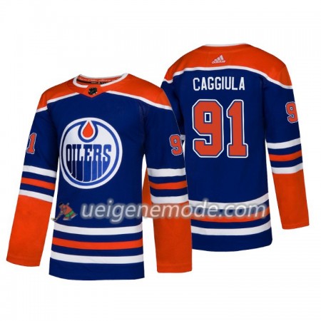 Herren Eishockey Edmonton Oilers Trikot Drake Caggiula 91 Adidas Alternate 2018-19 Authentic